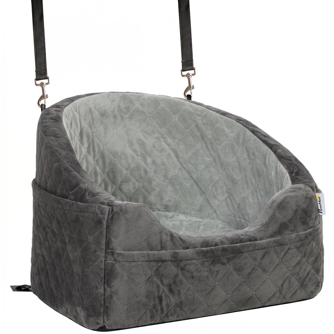 Dog Car Seat, Detachable Washable Dog Booster Seat with Thick Cushion,