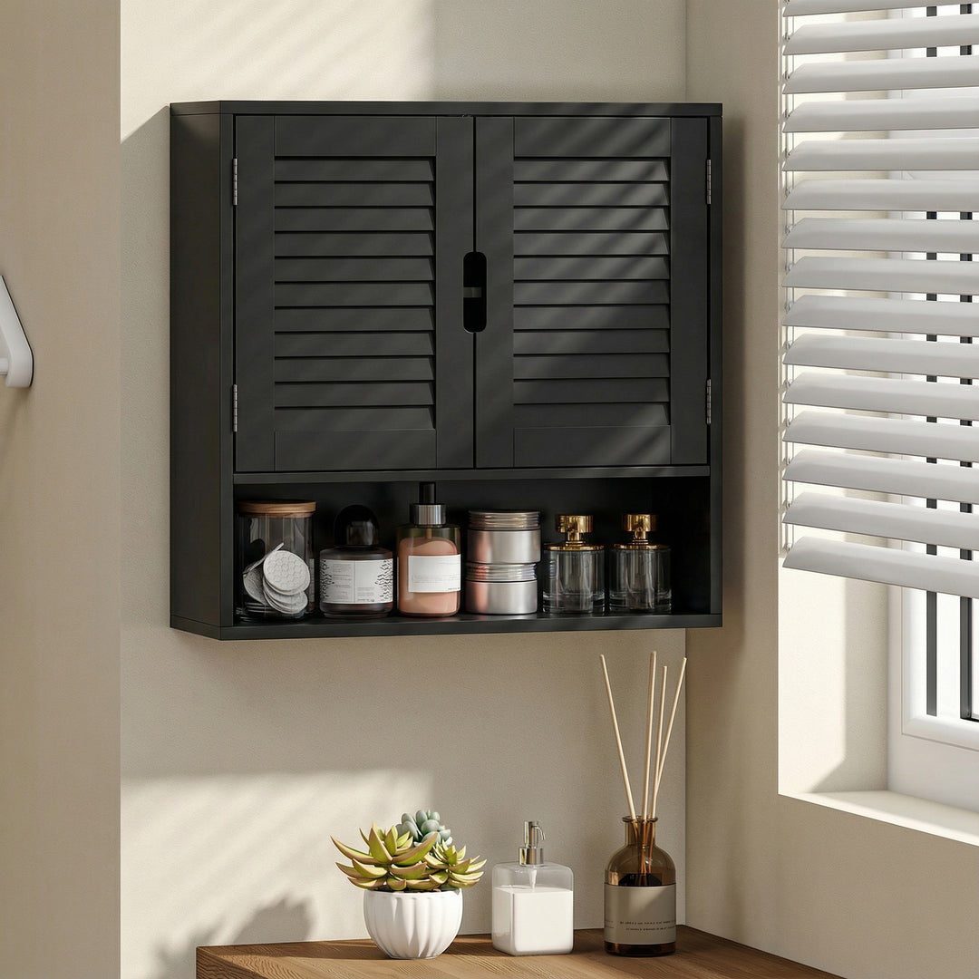 Bathroom Cabinet, Wall Mounted Storage Cabinet with Adjustable Shelves