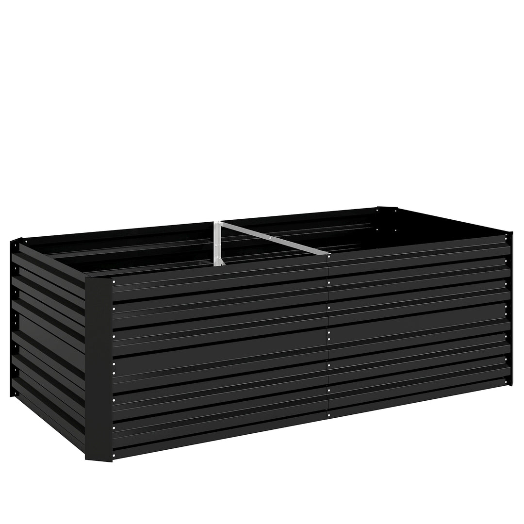 Raised Beds for Garden, Galvanised Steel Outdoor Planters with Multi-r