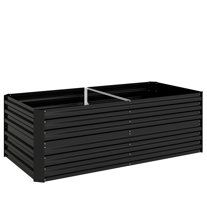 Raised Beds for Garden, Galvanised Steel Outdoor Planters with Multi-r