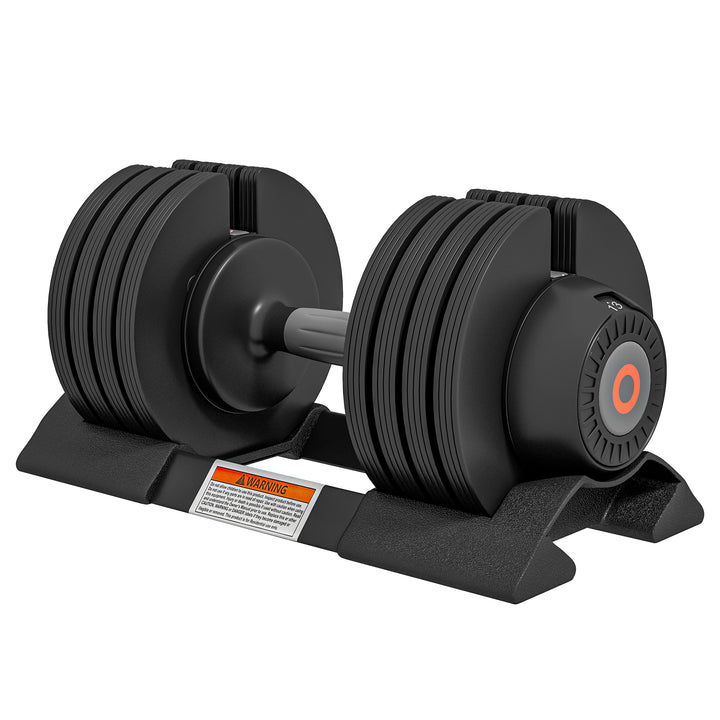 SPORTNOW Adjustable Dumbbells Set, 4-in-1 Weights Set with Storage Tray and Non-Slip Handle, 7KG 13KG 18KG 24KG | Aosom UK