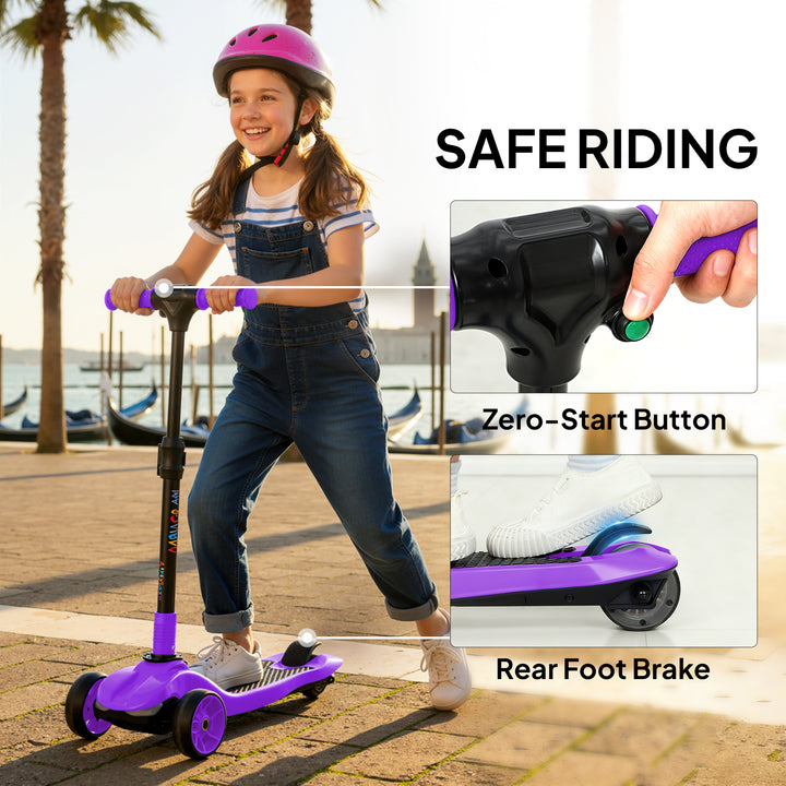 Three-Wheel Foldable Electric Scooter for Kids Aged 6-10 Years