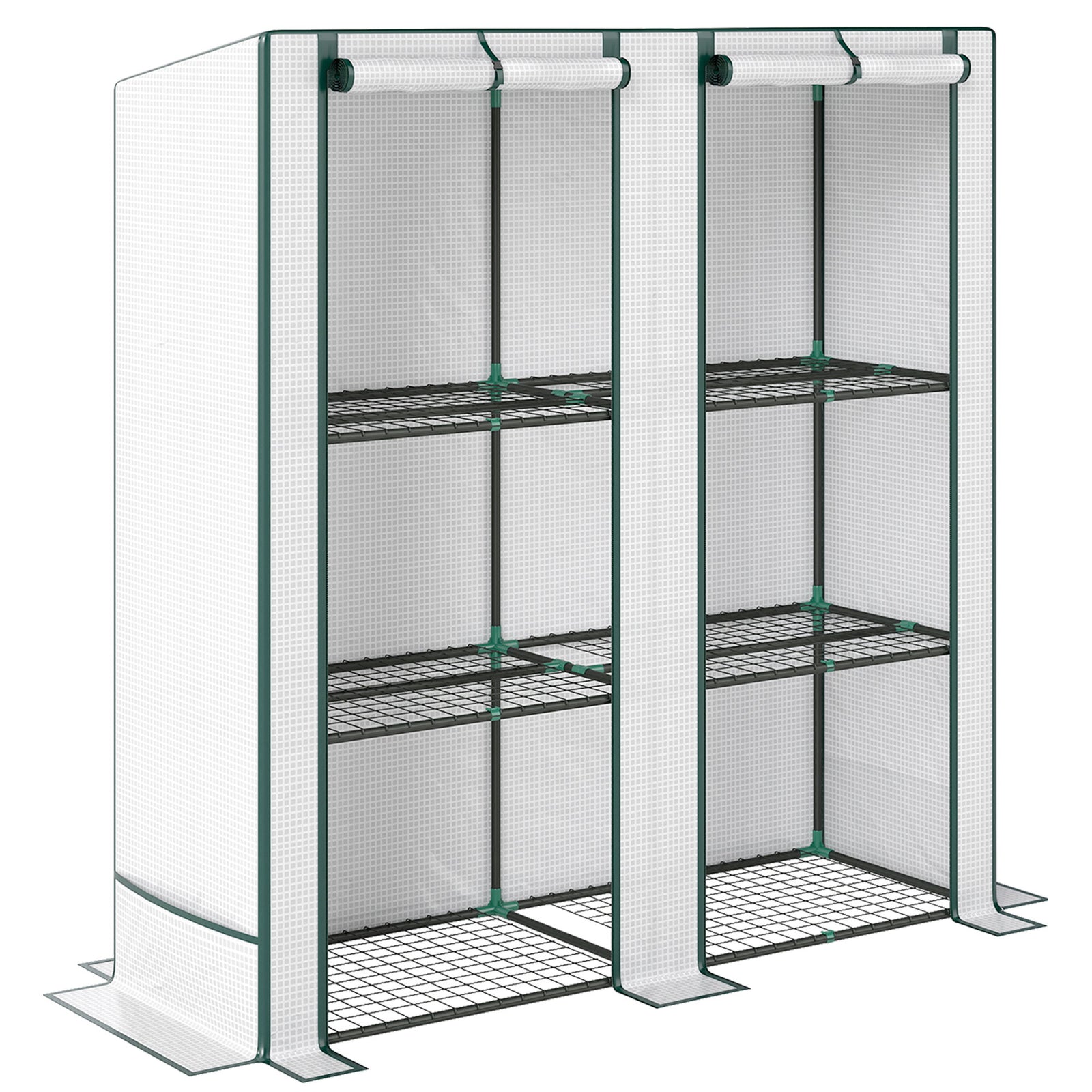 Three-Tier Mini Greenhouse - White