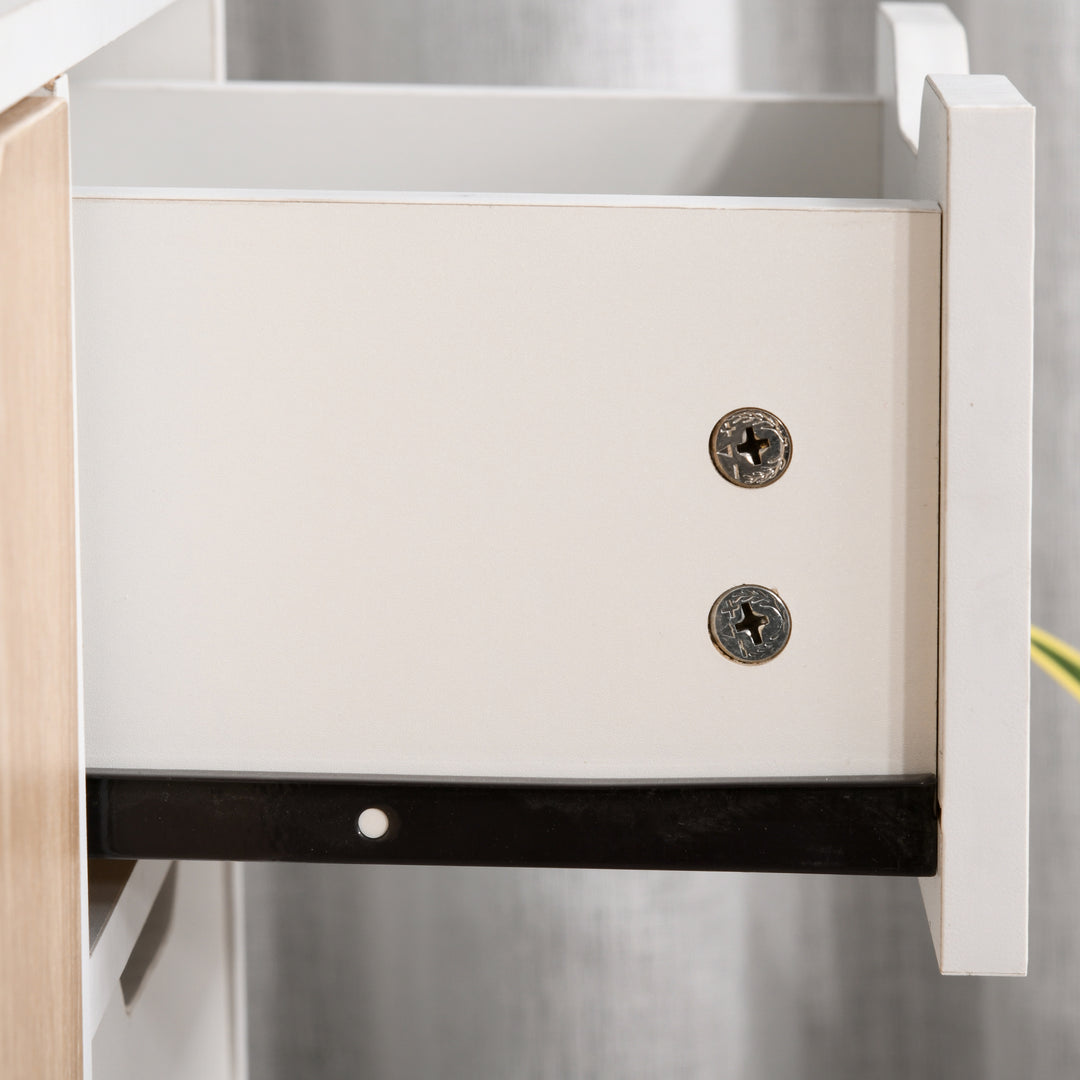 MCL Sideboard Floor Standing Storage Cabinet with Drawer for Bedroom, Living Room, Home Office, Natural