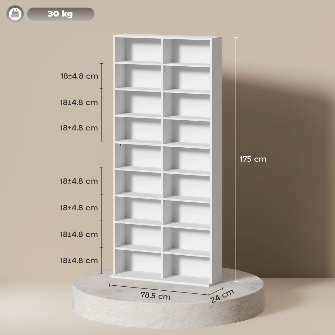 640 CD Storage Tower - White