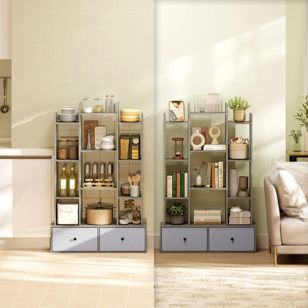 12 Shelf Storage Unit, with Drawers