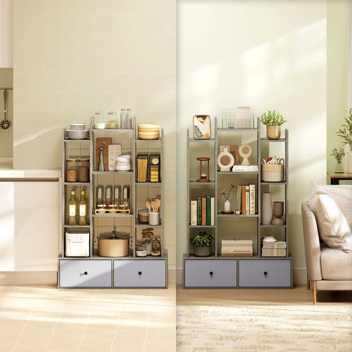 12 Shelf Storage Unit, with Drawers