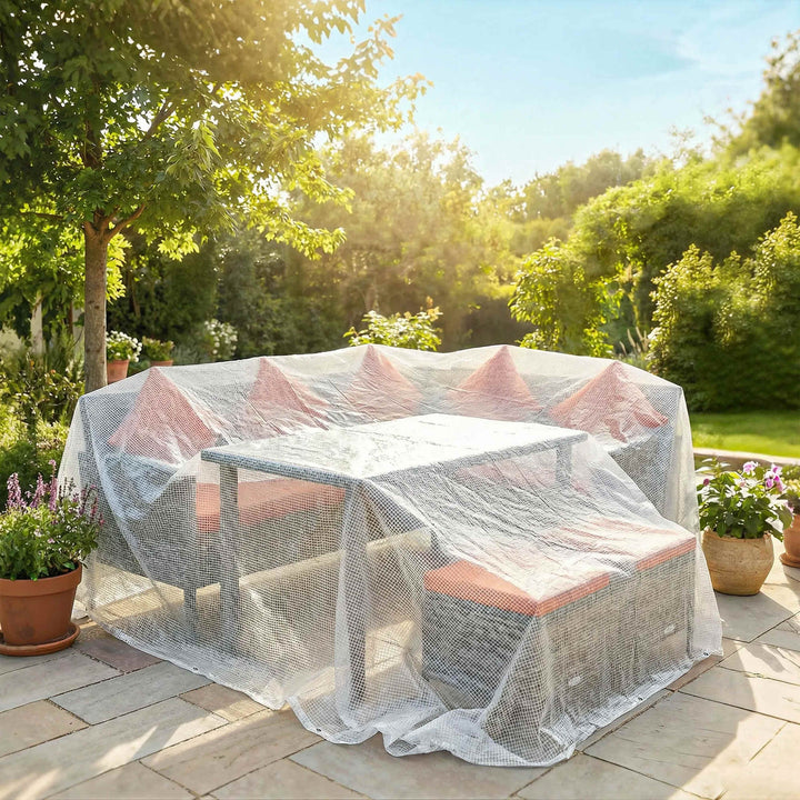 4 x 6m Waterproof Tarpaulin, Heavy Duty 140GSM Tear-Resistant PE Tarp 