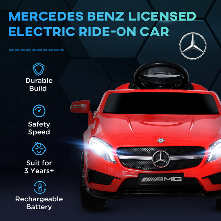 Kids Electric Car Kids Ride-On Car 6V Licensed Mercedes Benz-Red