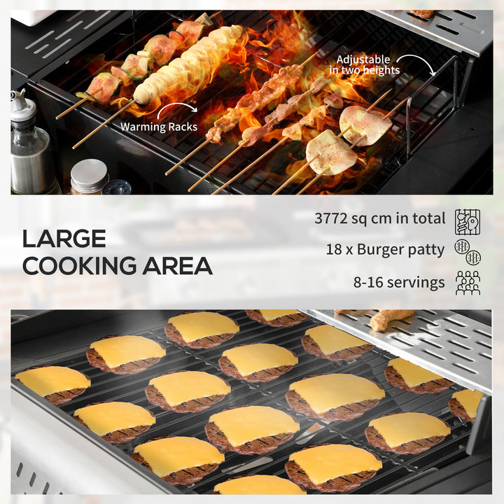 Dual Fuel BBQ Grill - Black
