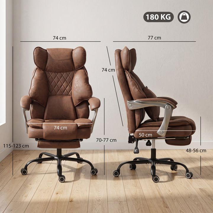 Executive Office Chair, Leathaire Big and Tall Office Chair 180 kg wit