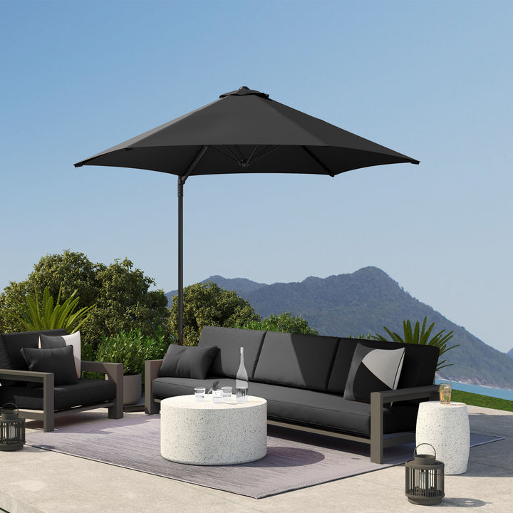 2.5m Rotating Cantilever Parasol - Black