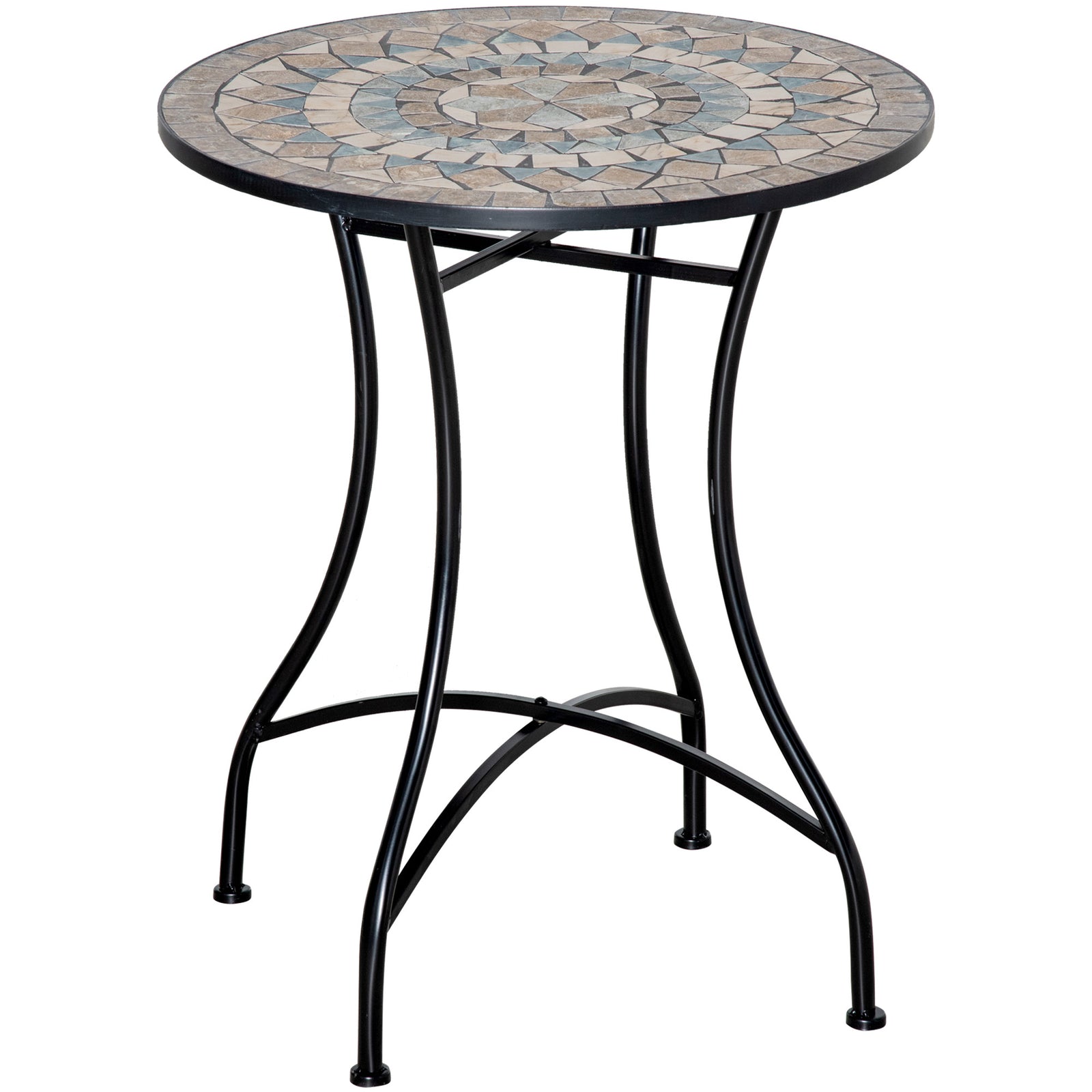 Φ60cm Mosaic Outdoor Patio Table - Green