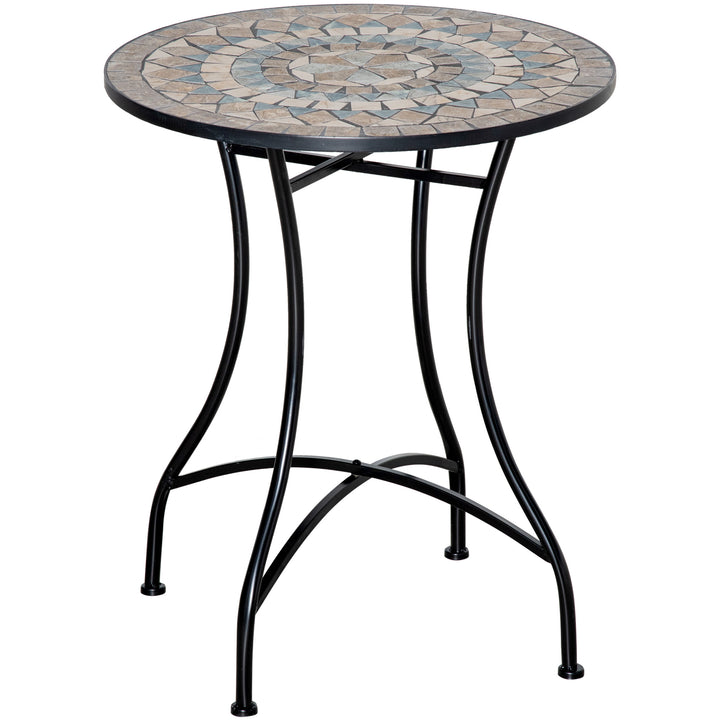 MCL 60cm Mosaic Outdoor Patio Table - Green