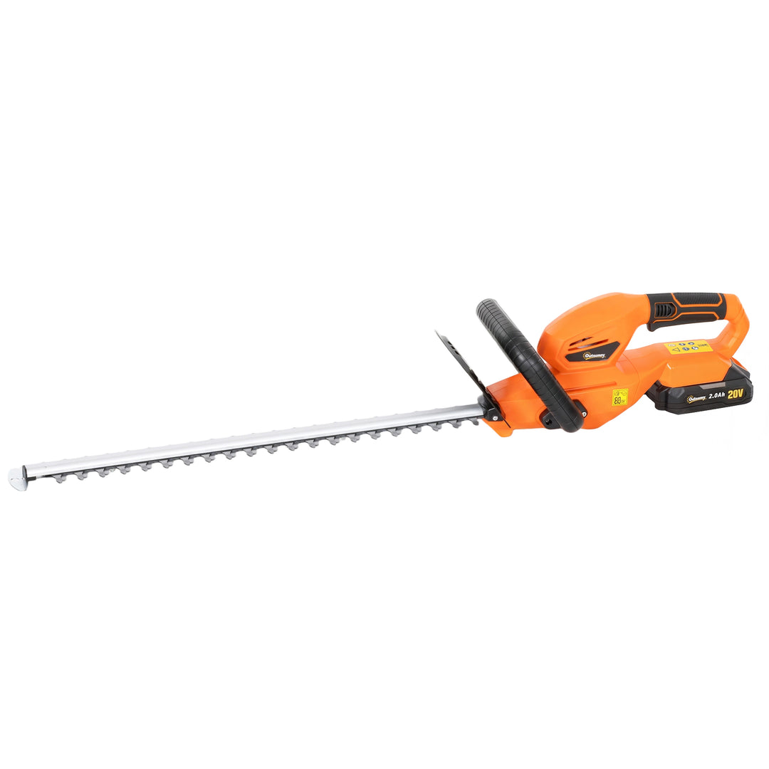 20" Cordless Hedge Trimmer, 18V Electric Hedge Cutter with 51cm Dual A