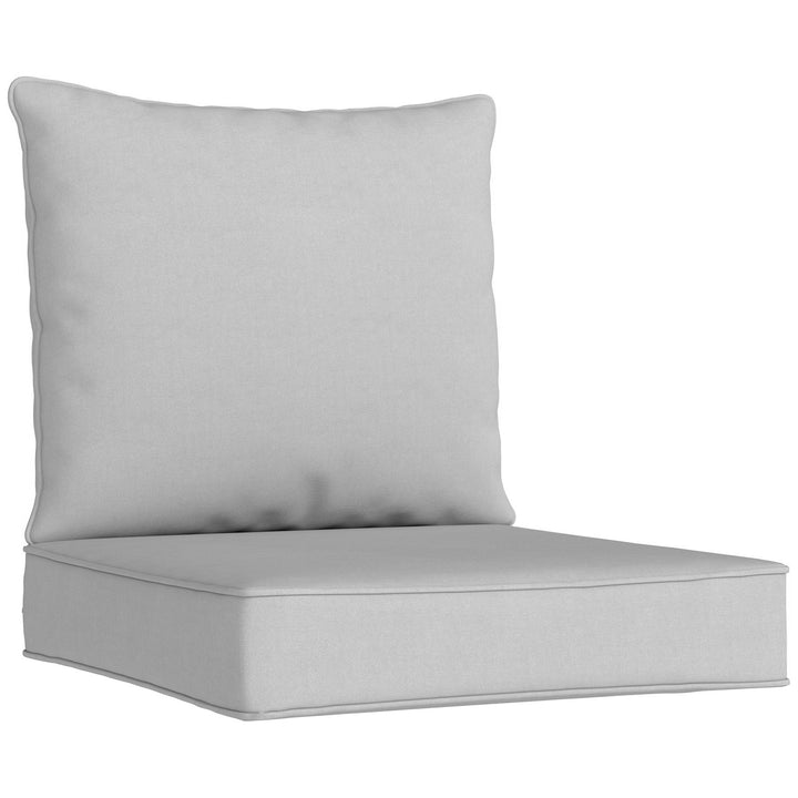 Outdoor Seat and Back Cushion Set, 63L x 55W x 15Dcm Patio Deep Seatin