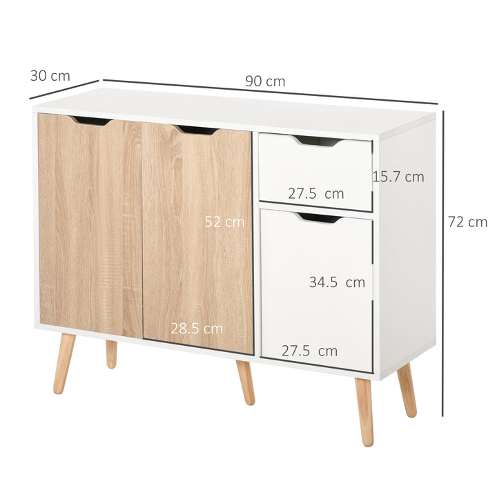MCL Sideboard Floor Standing Storage Cabinet with Drawer for Bedroom, Living Room, Home Office, Natural