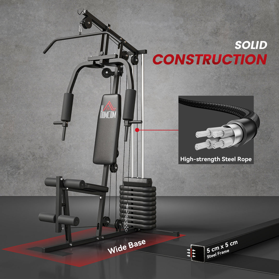 Multifunction Home Gym Machine, with 45kg Weight Stacks, for Strength Training