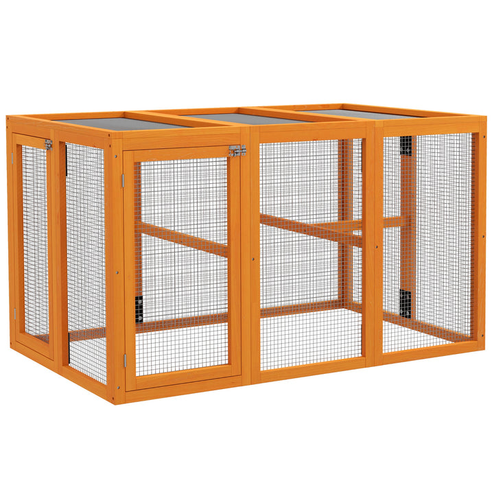 Wooden Chicken Coop with Combinable Design, for 1-3 Chickens