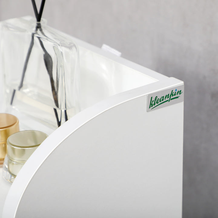 Multi-Storage Narrow Bathroom Cabinet - White