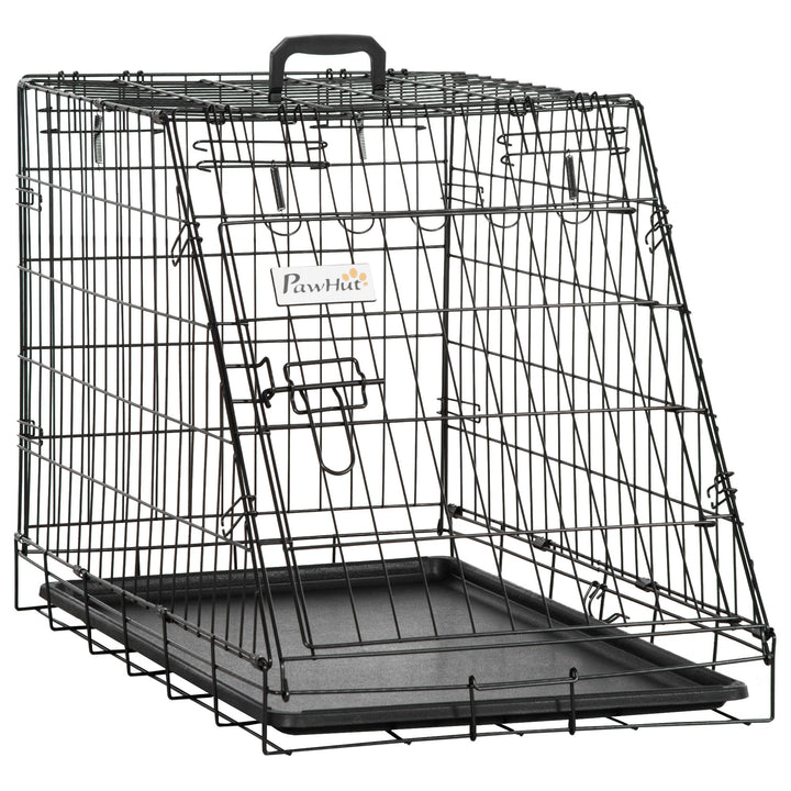 MCL Trapeze Collapsible Dog Pet Travel Box Cage Removable Tray 77 x 47 x 55cm