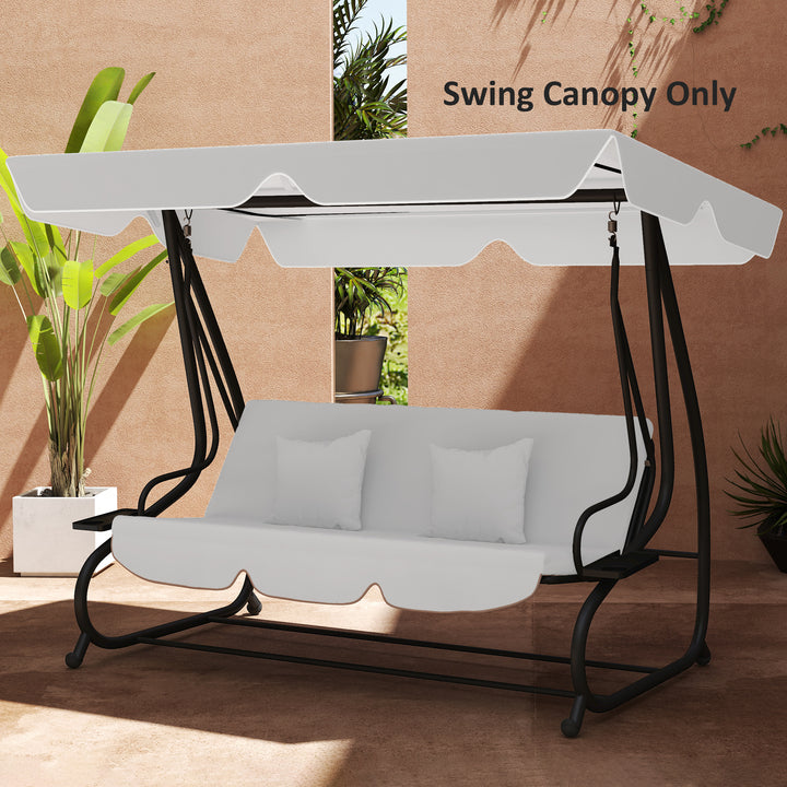 145 x 200Wcm Swing Chair Canopy Replacement - Light Grey