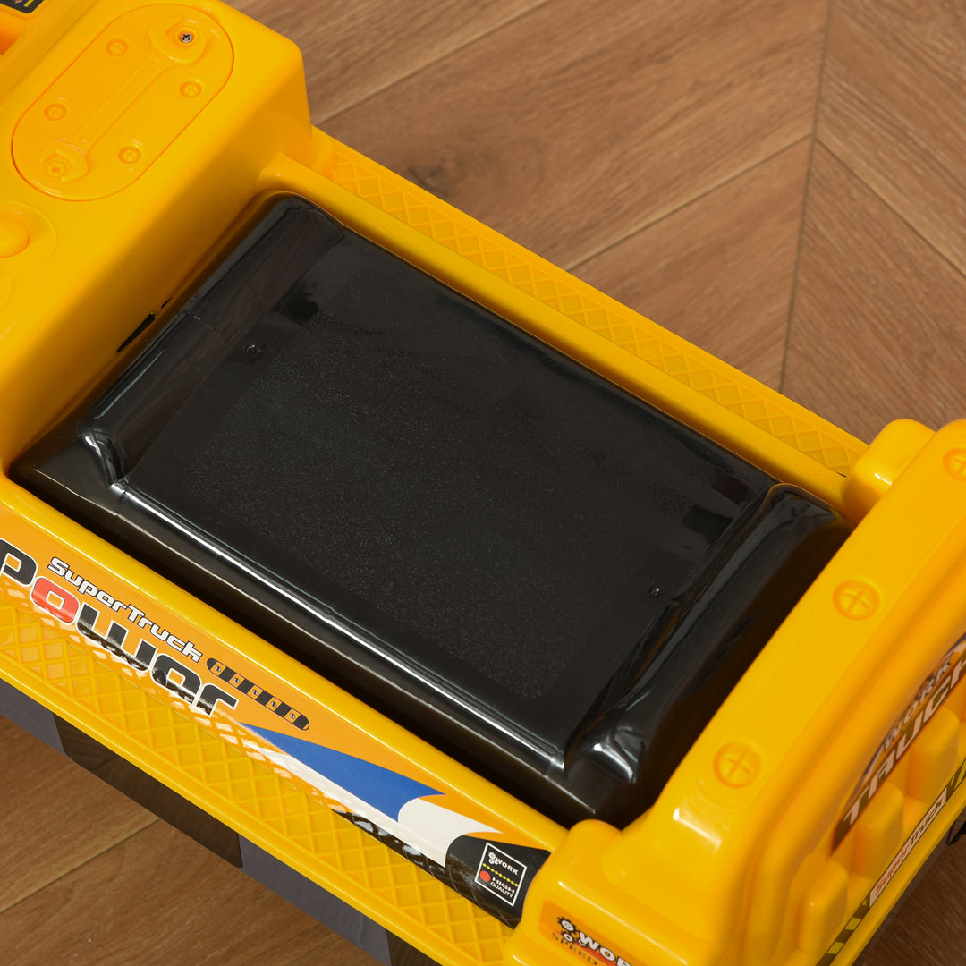 MCL 2 in 1 Ride on Excavator Digger No Power Detachable Digging Bucket and Grab Bucket Music Light for 2-3 Years Old