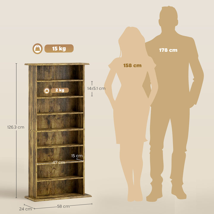 MCL 360 CD Storage Unit - Rustic Brown