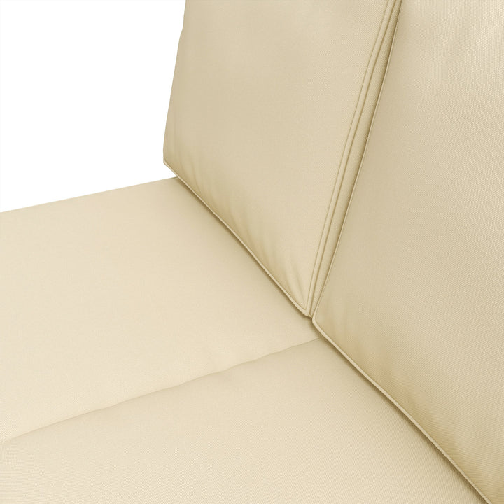 2 Seater Back and Seat Cushion Pillows Replacement, Patio Chair Cushions Set for Indoor Outdoor, Beige