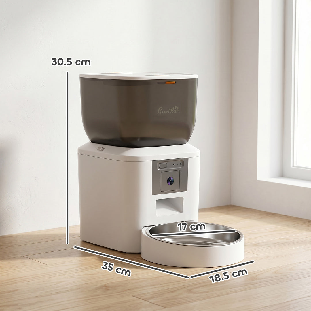 Automatic Cat Feeder with Camera, 2.4G WiFi, APP Control 4L Pet Feeder