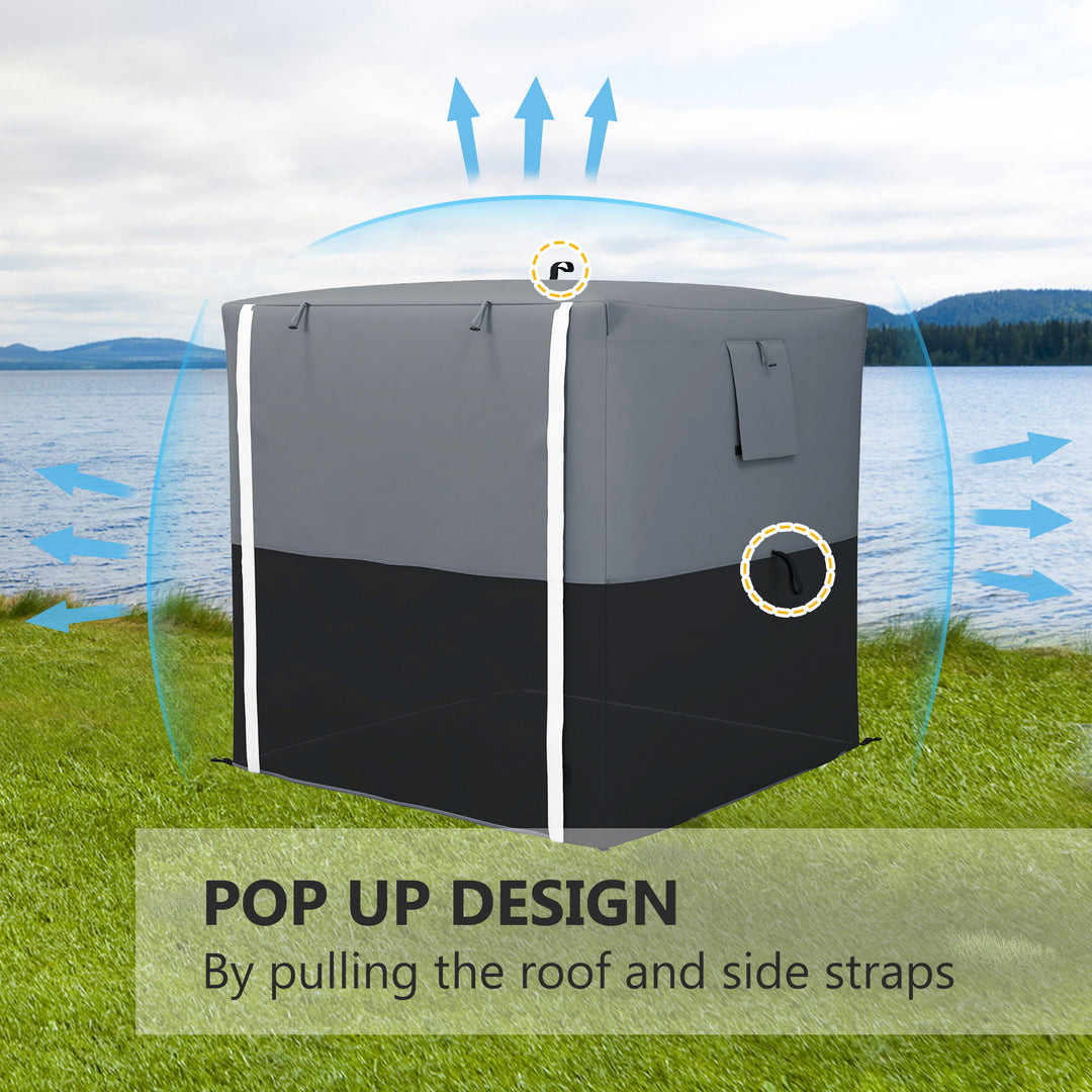 2 x 2m Pop-Up Gazebo, with Accessories - Black