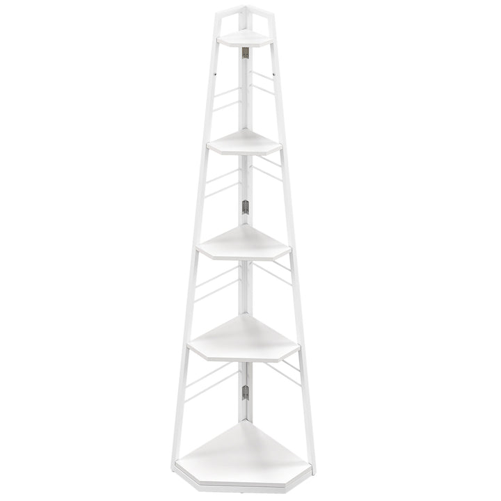 Five-Tier Corner Shelf - White