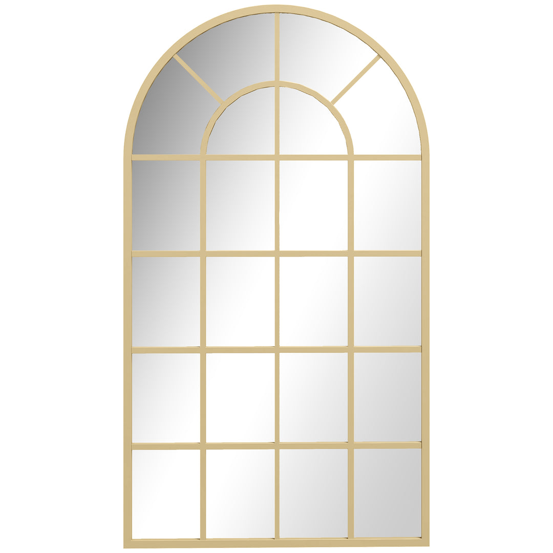 110 x 65 cm Arched Decorative Wall Mirror for Bedroom Living Room, Mod