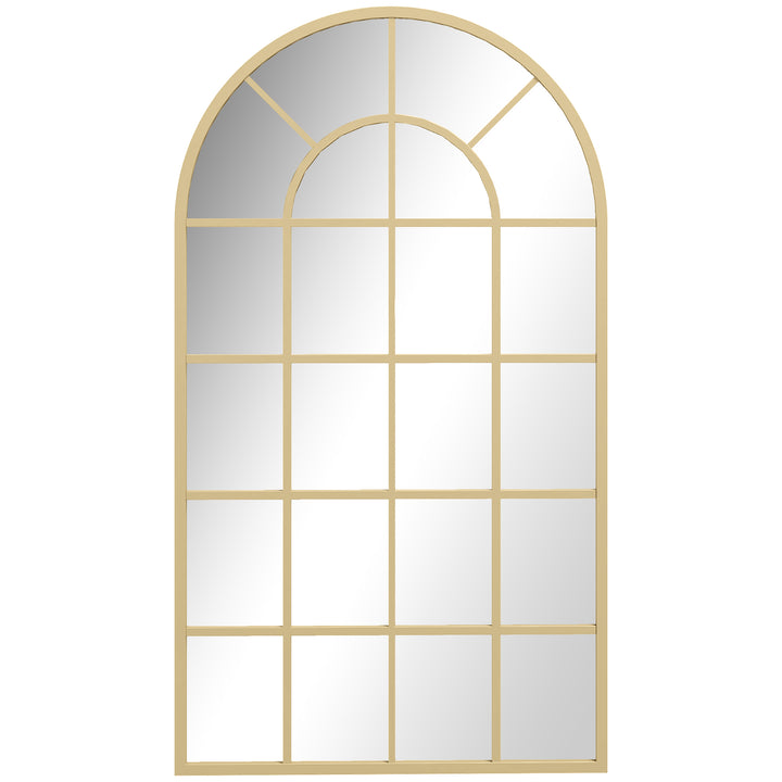110 x 65 cm Arched Decorative Wall Mirror for Bedroom Living Room, Mod