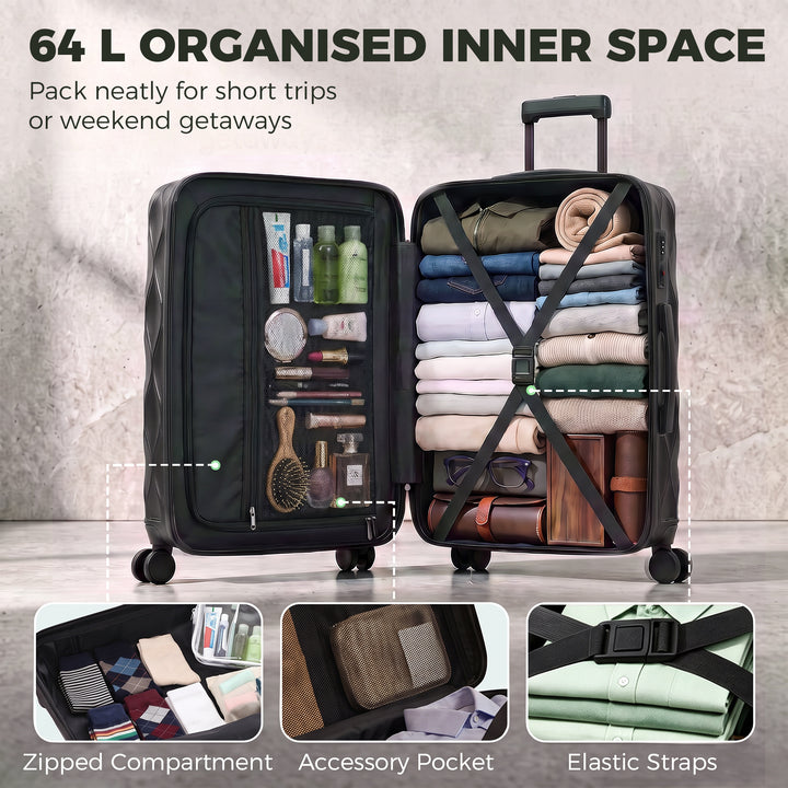24Inch Suitcase, ABS Hard Shell Checked Luggage with TSA Lock - view 5