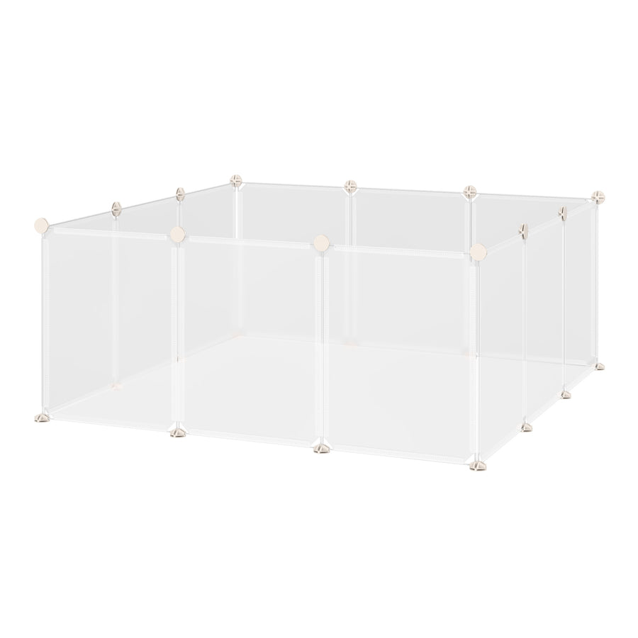 Pet Playpen DIY Small Guinea Pigs Hutches Fence 12 Panels for Kitten Bunny Chinchilla