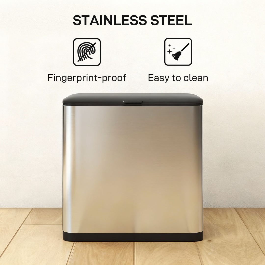 8L Hanging Kitchen Bin, Rubbish bin with Lid and Removable Inner Bucke