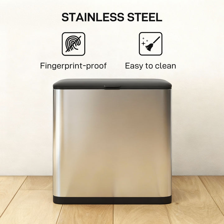 8L Hanging Kitchen Bin, Rubbish bin with Lid and Removable Inner Bucke