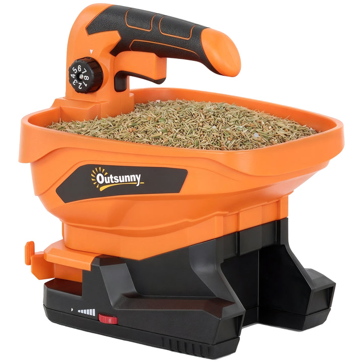 Cordless Spreader, 3.3L Handheld Seed Spreader with Adjustable Scatter