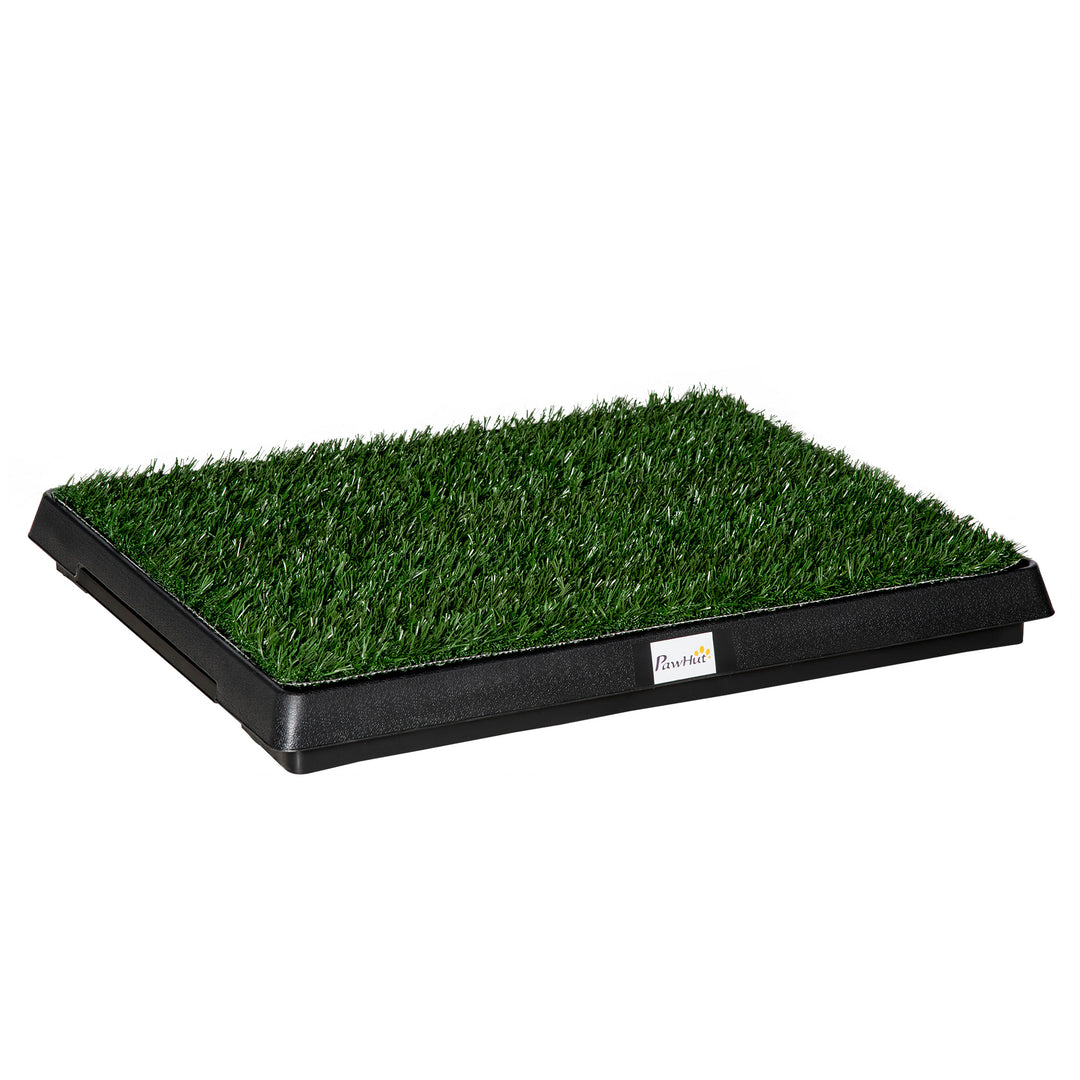 Indoor Pet Dog Toilet Mat Potty Tray Training Grass Restroom with Tray and Loo Pad