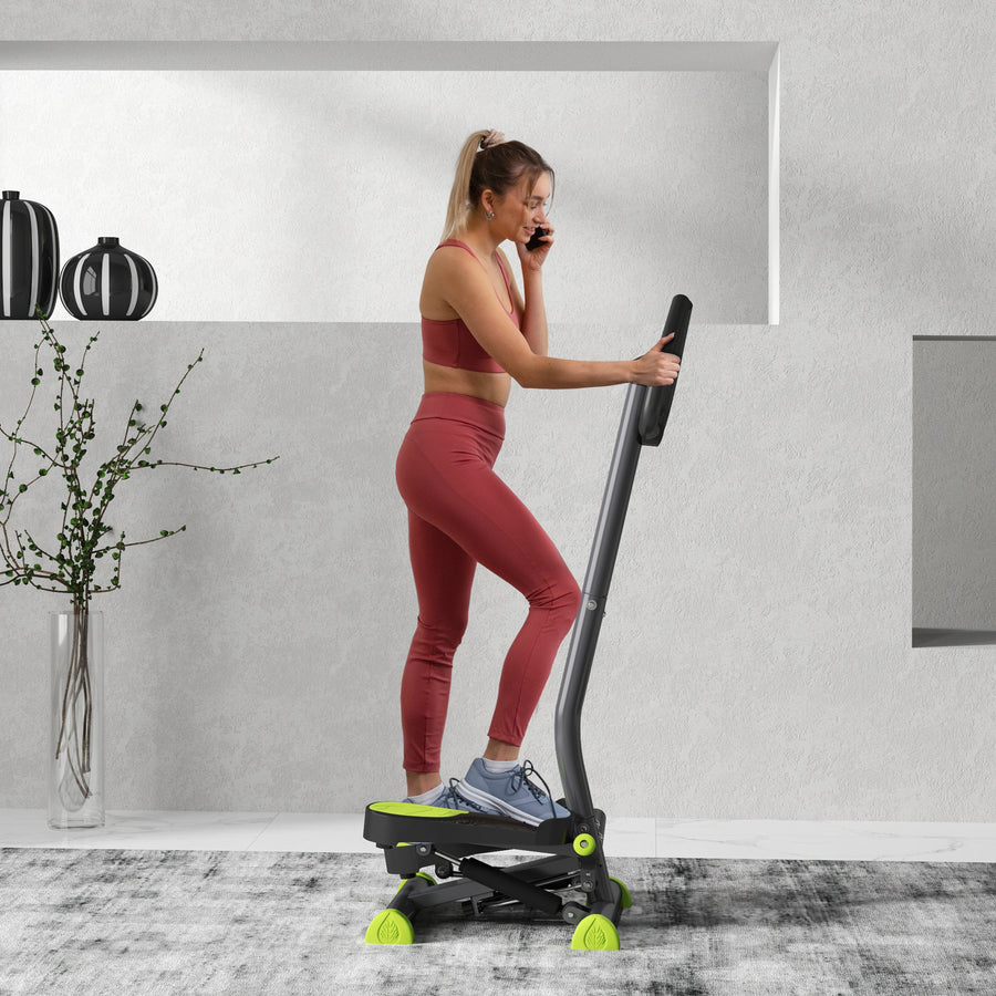 Twister Stepper, Step Machine with Adjustable Resistance, LCD Screen - Grey