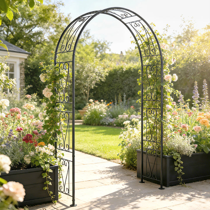 Garden Arch, Arbour Trellis for Climbing Plants, Rose Arch for Wedding