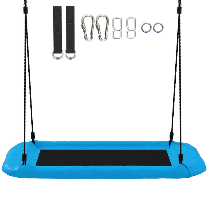 Nest Swing with Adjustable Ropes and Tree Straps, Basket Swing for Kid