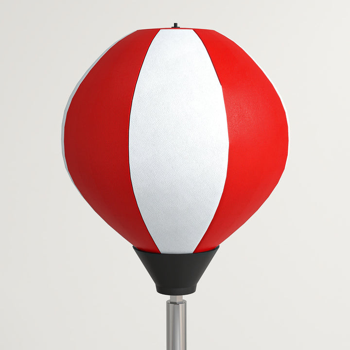Punching Bag with Stand Boxing Bag Set with Adjustable Height, Red