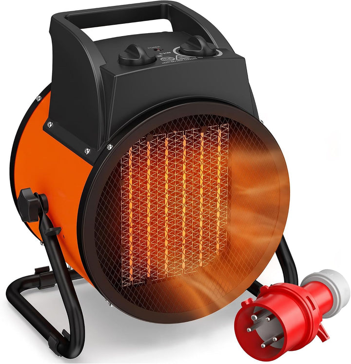 Industrial Fan Heater 5000W with Tilting, Electric Ceramic Space