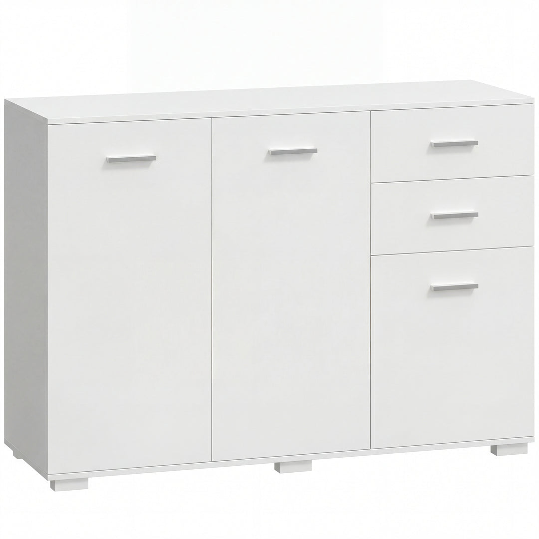 Sideboard, Modern Storage Cabinet with 2 Drawers, 3 Doors and Adjustab