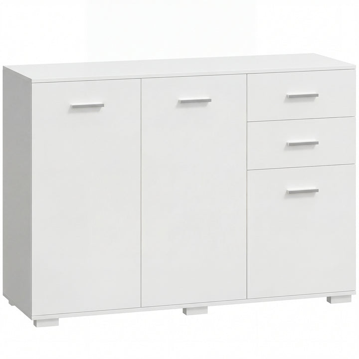 Sideboard, Modern Storage Cabinet with 2 Drawers, 3 Doors and Adjustab