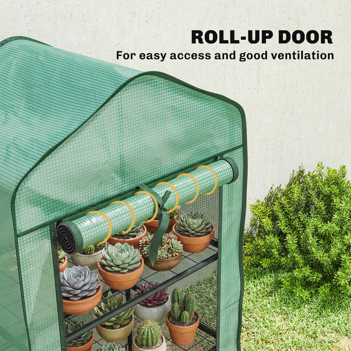 Three-Tier Mini Greenhouse - Green