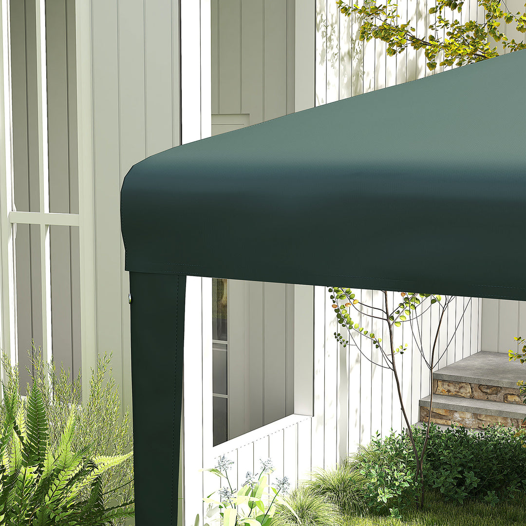 2.7m x 2.7m Garden Gazebo Marquee Party Tent Wedding Canopy Outdoor(Dark Green)