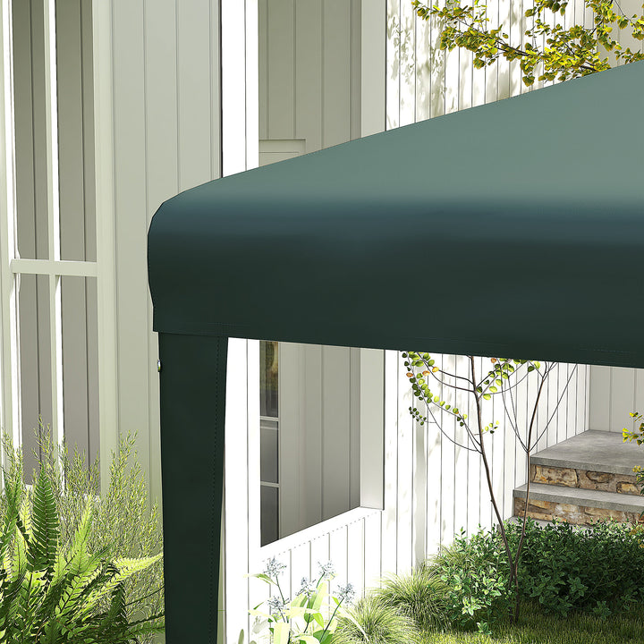 2.7m x 2.7m Garden Gazebo Marquee Party Tent Wedding Canopy Outdoor(Dark Green)